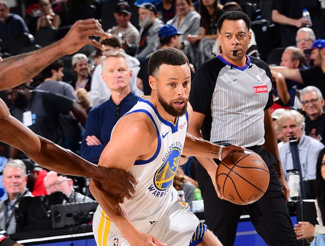 库里生涯第四次附加赛折戟，勇士再陷季后赛边